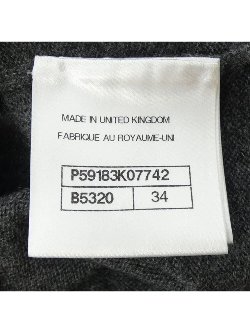 Chanel Knit Sweater Gray